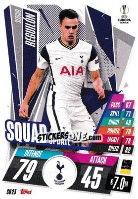 Figurina Sérgio Reguilón - UEFA Champions League 2020-2021. Match Attax Extra - Panini