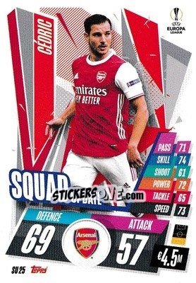 Sticker Cédric - UEFA Champions League 2020-2021. Match Attax Extra n. SU25 - Panini