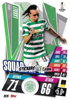 Sticker Diego Laxalt - UEFA Champions League 2020-2021. Match Attax Extra n. SU28 - Panini