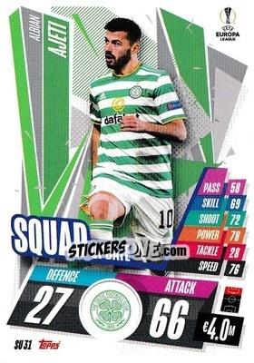 Figurina Albian Ajeti - UEFA Champions League 2020-2021. Match Attax Extra - Panini