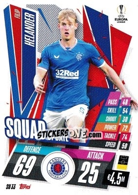Sticker Filip Helander - UEFA Champions League 2020-2021. Match Attax Extra n. SU33 - Panini