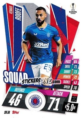 Sticker Kemar Roofe - UEFA Champions League 2020-2021. Match Attax Extra n. SU36 - Panini
