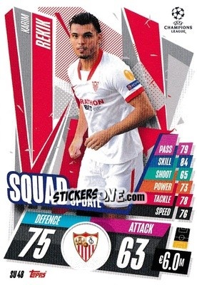 Sticker Karim Rekik - UEFA Champions League 2020-2021. Match Attax Extra n. SU48 - Panini