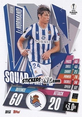 Figurina Robin LeNormand - UEFA Champions League 2020-2021. Match Attax Extra - Panini