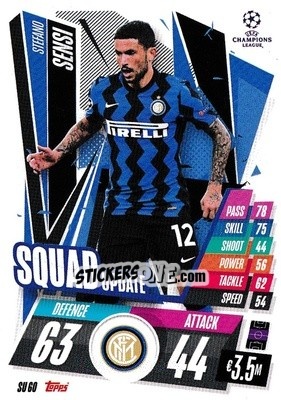 Sticker Stefano Sensi - UEFA Champions League 2020-2021. Match Attax Extra - Panini