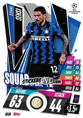 Figurina Stefano Sensi - UEFA Champions League 2020-2021. Match Attax Extra - Panini