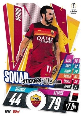 Sticker Pedro - UEFA Champions League 2020-2021. Match Attax Extra n. SU66 - Panini