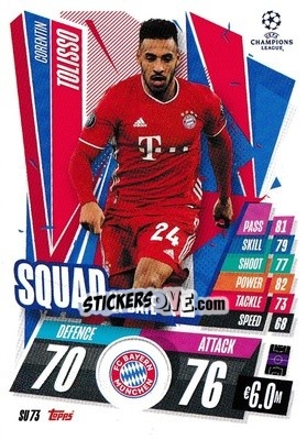 Sticker Corentin Tolisso - UEFA Champions League 2020-2021. Match Attax Extra n. SU73 - Panini