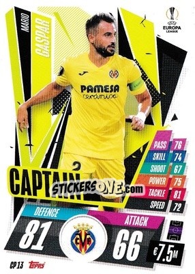 Cromo Mario Gaspar - UEFA Champions League 2020-2021. Match Attax Extra n. CP13 - Panini