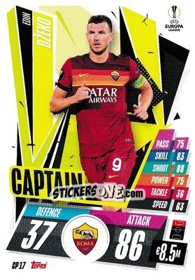 Sticker Edin Dzeko - UEFA Champions League 2020-2021. Match Attax Extra n. CP17 - Panini