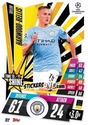 Sticker Taylor Harwood-Bellis - UEFA Champions League 2020-2021. Match Attax Extra n. TS2 - Panini