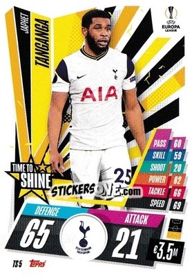 Sticker Japhet Tanganga - UEFA Champions League 2020-2021. Match Attax Extra n. TS5 - Panini