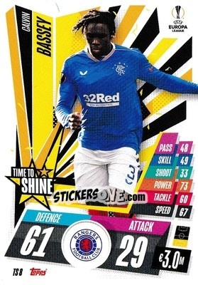 Sticker Calvin Bassey - UEFA Champions League 2020-2021. Match Attax Extra n. TS8 - Panini