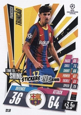 Sticker Francisco Trincão - UEFA Champions League 2020-2021. Match Attax Extra n. TS10 - Panini