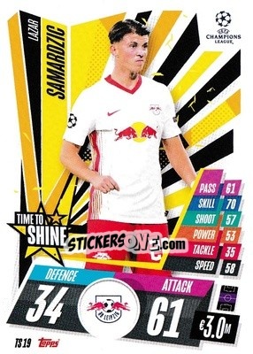 Sticker Lazar Samardžic - UEFA Champions League 2020-2021. Match Attax Extra n. TS19 - Panini