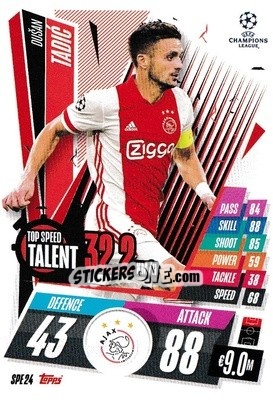 Sticker Dušan Tadic - UEFA Champions League 2020-2021. Match Attax Extra n. SPE24 - Panini
