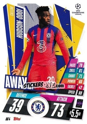 Sticker Callum Hudson-Odoi - UEFA Champions League 2020-2021. Match Attax Extra n. AK4 - Panini
