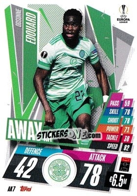 Sticker Odsonne Edouard - UEFA Champions League 2020-2021. Match Attax Extra n. AK7 - Panini