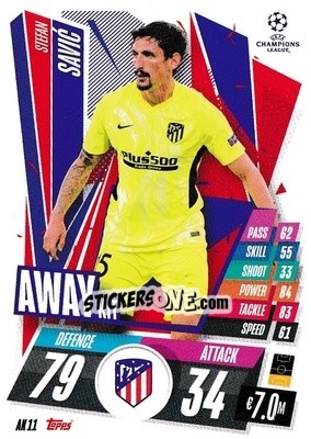 Sticker Stefan Savic - UEFA Champions League 2020-2021. Match Attax Extra n. AK11 - Panini