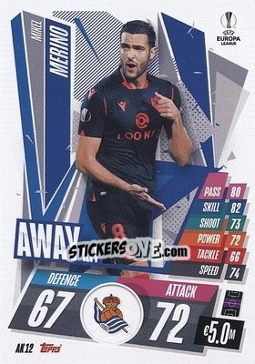 Sticker Mikel Merino - UEFA Champions League 2020-2021. Match Attax Extra - Panini