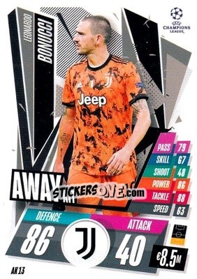 Sticker Leonardo Bonucci - UEFA Champions League 2020-2021. Match Attax Extra - Panini