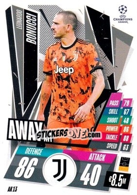 Figurina Leonardo Bonucci - UEFA Champions League 2020-2021. Match Attax Extra - Panini