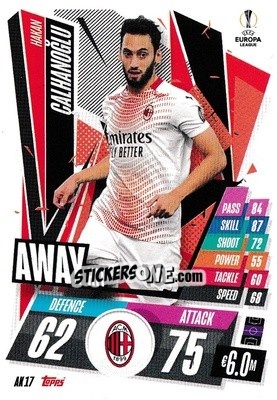 Sticker Hakan Çalhanoğlu - UEFA Champions League 2020-2021. Match Attax Extra - Panini