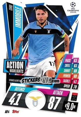 Sticker Ciro Immobile - UEFA Champions League 2020-2021. Match Attax Extra - Panini