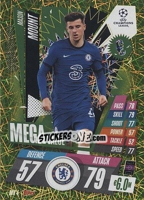 Sticker Mason Mount - UEFA Champions League 2020-2021. Match Attax Extra n. MV4 - Panini
