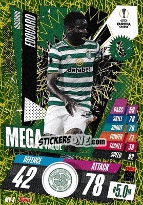 Sticker Odsonne Edouard - UEFA Champions League 2020-2021. Match Attax Extra n. MV8 - Panini