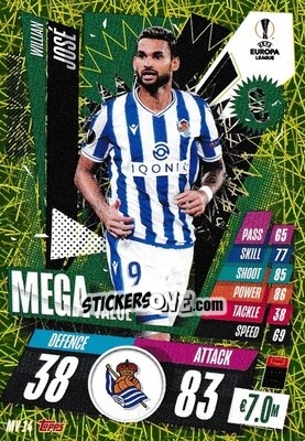 Cromo Willian José - UEFA Champions League 2020-2021. Match Attax Extra n. MV14 - Panini