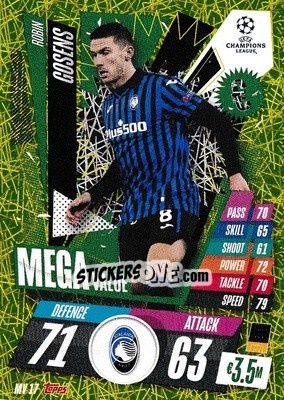 Cromo Robin Gosens - UEFA Champions League 2020-2021. Match Attax Extra - Panini