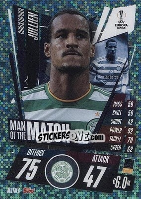 Sticker Christopher Jullien - UEFA Champions League 2020-2021. Match Attax Extra n. MOTM6 - Panini