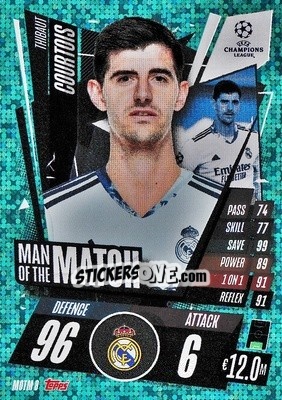 Cromo Thibaut Courtois - UEFA Champions League 2020-2021. Match Attax Extra - Panini