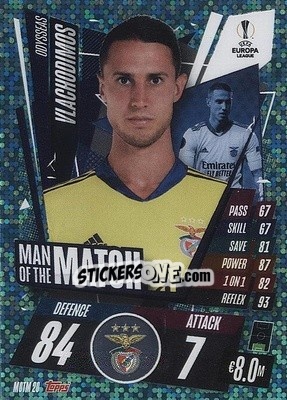 Cromo Odysseas Vlachodimos - UEFA Champions League 2020-2021. Match Attax Extra n. MOTM20 - Panini
