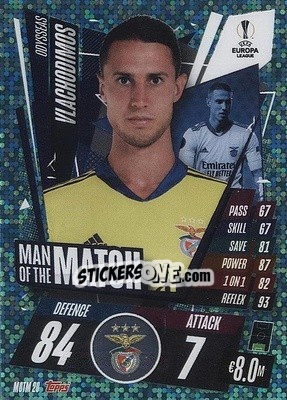 Figurina Odysseas Vlachodimos - UEFA Champions League 2020-2021. Match Attax Extra - Panini