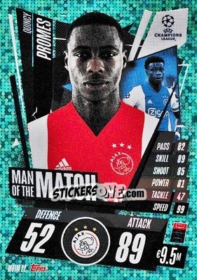 Sticker Quincy Promes - UEFA Champions League 2020-2021. Match Attax Extra n. MOTM22 - Panini