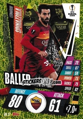 Cromo Leonardo Spinazzola - UEFA Champions League 2020-2021. Match Attax Extra - Panini