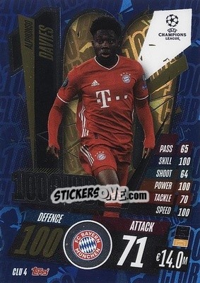 Cromo Alphonso Davies - UEFA Champions League 2020-2021. Match Attax Extra - Panini