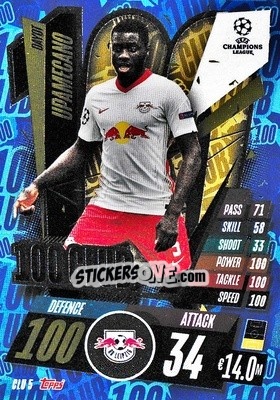 Sticker Dayot Upamecano - UEFA Champions League 2020-2021. Match Attax Extra n. CLU5 - Panini