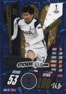Sticker Heung-Min Son - UEFA Champions League 2020-2021. Match Attax Extra n. CLU12 - Panini