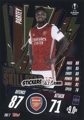 Sticker Thomas Partey - UEFA Champions League 2020-2021. Match Attax Extra n. SKI7 - Panini