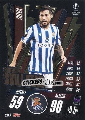 Sticker David Silva - UEFA Champions League 2020-2021. Match Attax Extra n. SKI9 - Panini