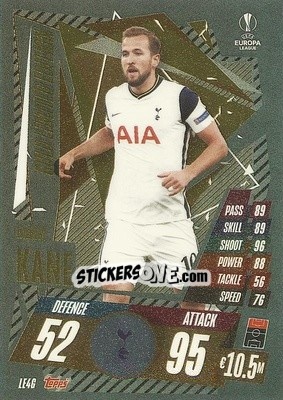 Sticker Harry Kane - UEFA Champions League 2020-2021. Match Attax Extra n. LE4G - Panini