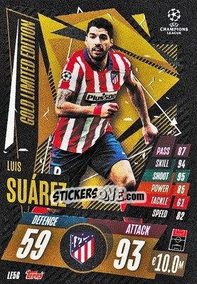 Sticker Luis Suárez - UEFA Champions League 2020-2021. Match Attax Extra n. LE5G - Panini