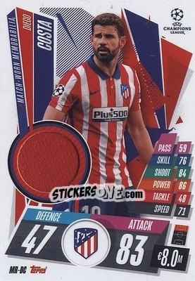 Sticker Diego Costa - UEFA Champions League 2020-2021. Match Attax Extra n. MR-DC - Panini