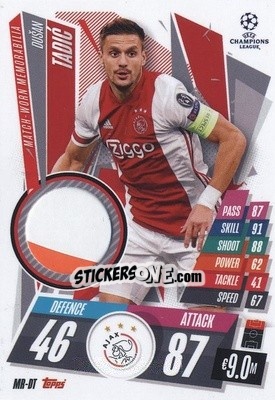 Sticker Dušan Tadic - UEFA Champions League 2020-2021. Match Attax Extra - Panini