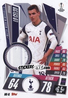 Sticker Giovani Lo Celso - UEFA Champions League 2020-2021. Match Attax Extra n. MR-GL - Panini