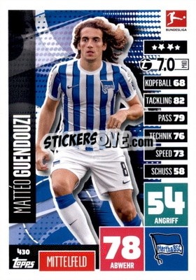 Sticker Mattéo Guendouzi