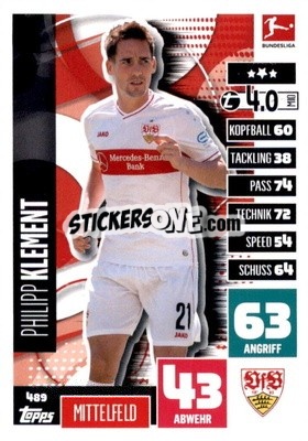 Figurina Philipp Klement - German Fussball Bundesliga 2020-2021. Match Attax Extra - Panini